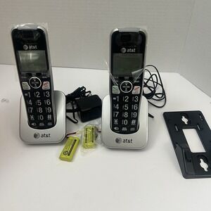 2 x AT&T Extra Handset DECT6.0 Digital Large Display and Keypad